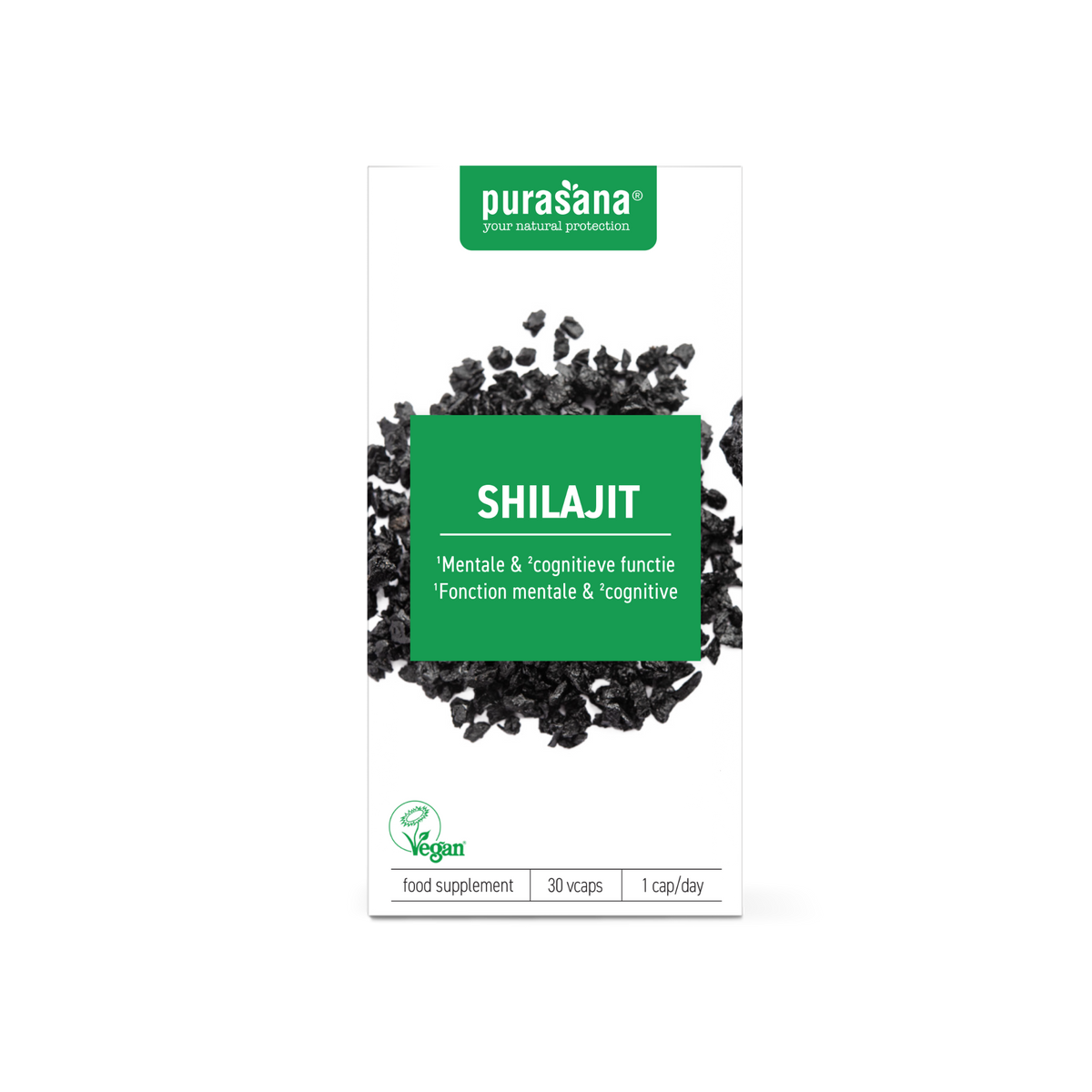 Purasana Shilajit 500mg vegan 30.00 Vegetarische capsules