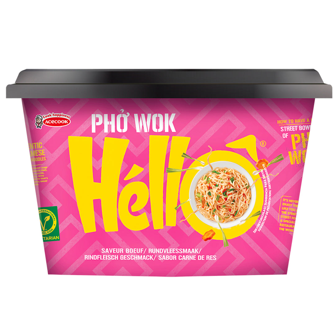 Hello Pho Instant pho wok rundvleessmaak glutenvrij 76.00 Gram