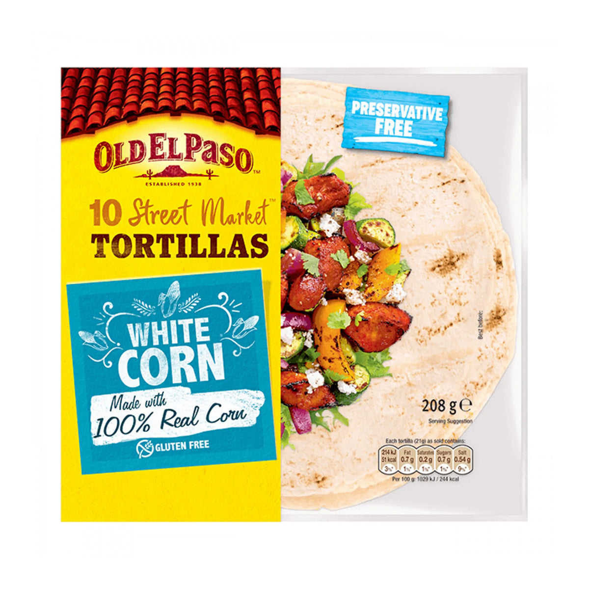 Old El Paso Mini tortillas glutenvrij 208.00 Gram