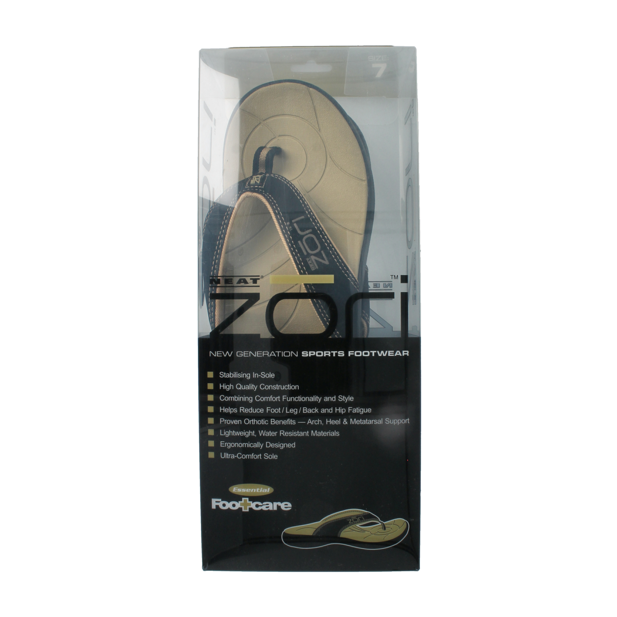 Zori Teenslippers zwart maat 7 38 2/3 tot 39 2/3  1.00 Paar