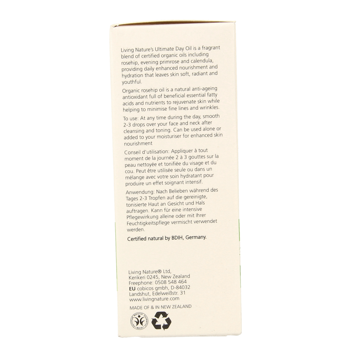 Living Nature Ultieme dagolie 30.00 Milliliter