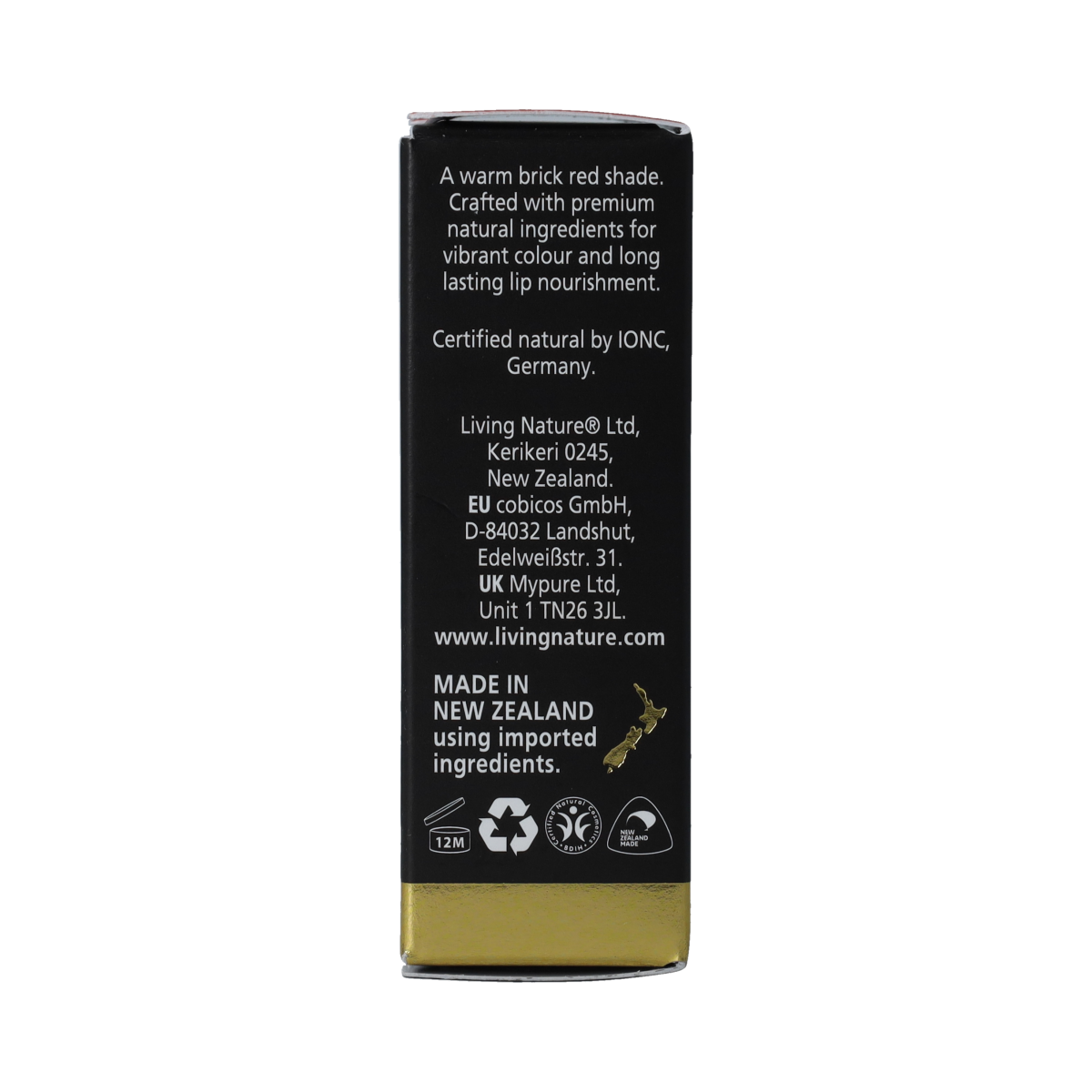 Living Nature Lippenstift coral sea 4.00 Gram