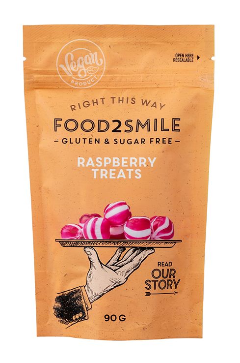 Food2Smile Raspberry treats suikervrij glutenvrij lactosevrij 90.00 Gram