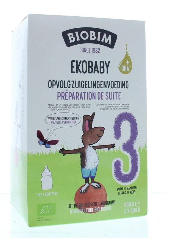 Biobim Ekobaby 3 opvolgzuigelingenvoeding 10+ maanden bio 600.00 Gram