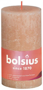 Bolsius Rustiekkaars shine 130/68 misty pink 1.00 Stuks