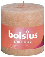 Bolsius Rustiekkaars shine 100/100 misty pink 1.00 Stuks