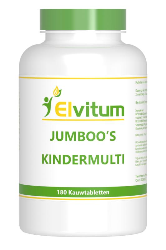 Elvitum  Jumboos kindermulti 180.00 Kauwtabletten