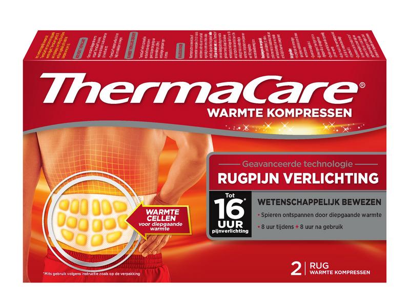Thermacare Rugpijn verlichting warmte kompres 2.00 Stuks