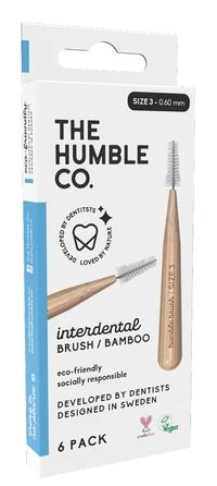 The Humble Co Interdental borstel 0.60 mm blauw 6.00 Stuks