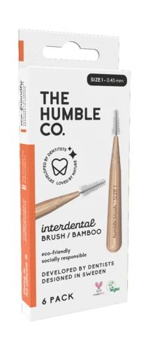 The Humble Co Interdental borstel 0.45 mm oranje 6.00 Stuks