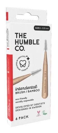 The Humble Co Interdental borstel 0.50 mm rood 6.00 Stuks
