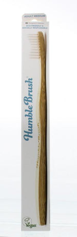 The Humble Co Tandenborstel bamboe medium wit 1.00 Stuks