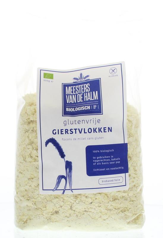 De Halm Gierstvlokken bio 500.00 Gram