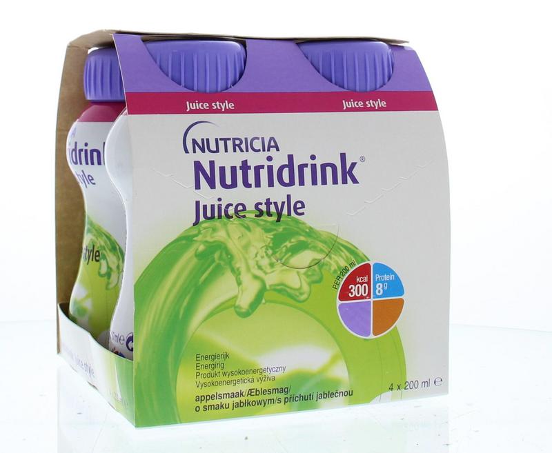 Nutridrink Juice style appel 4.00 Stuks