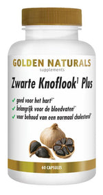 Golden Naturals Zwarte knoflook plus 60.00 Vegetarische capsules