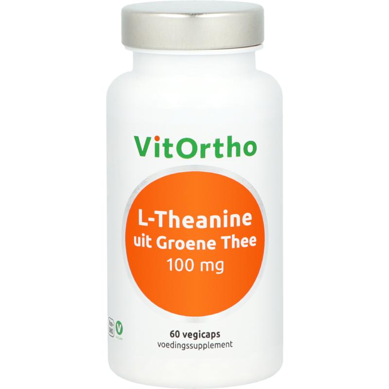 VitOrtho L-Theanine uit groene thee 100mg 60.00 Vegetarische capsules