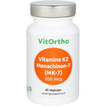 VitOrtho Vitamine K2 menachinon 7 200mcg 60.00 Vegetarische capsules