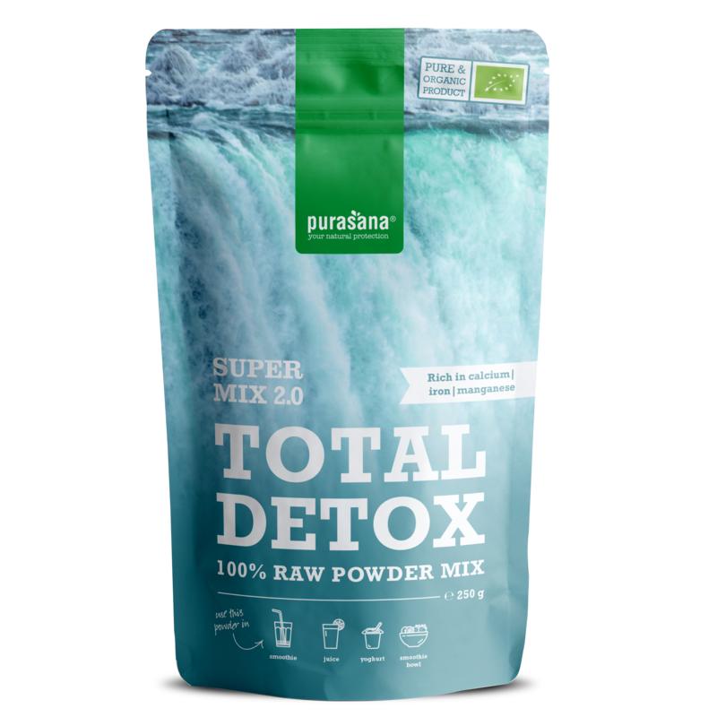 Purasana Total detox mix 2.0 vegan bio 250.00 Gram