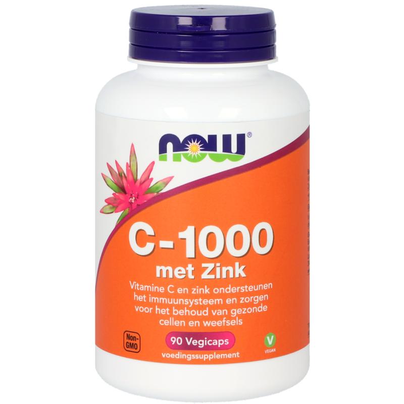 NOW C-1000 met Zink 90.00 Vegetarische capsules
