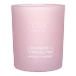 Joik Organics Geurkaars strawberry & sparkling wine vegan 150.00 Gram