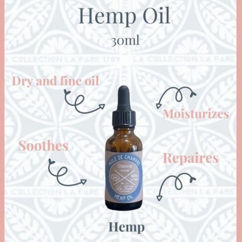La Fare 1789 Natural organic hemp oil 30.00 Milliliter