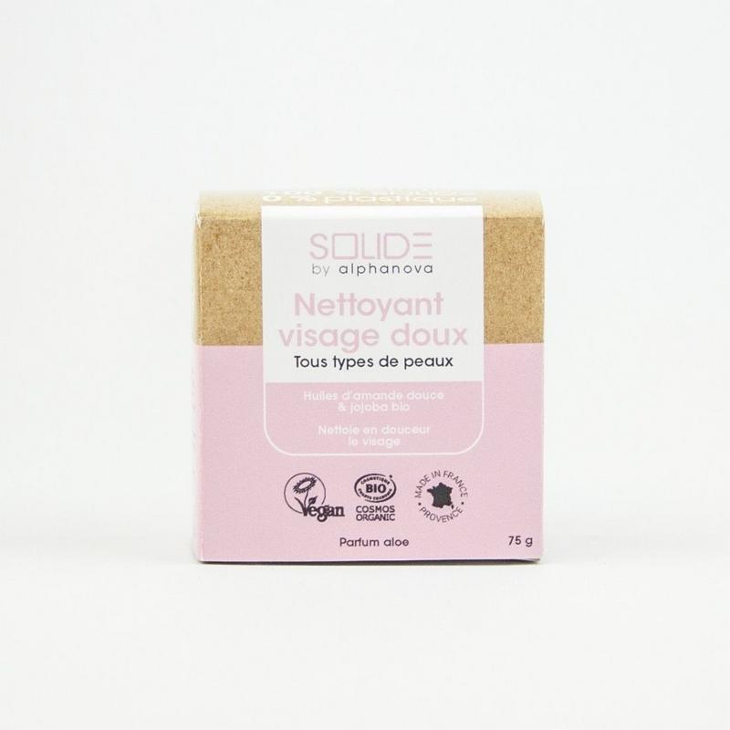 Alphanova Solide Cleansing bar bio gezicht alle huidtype 75.00 Gram