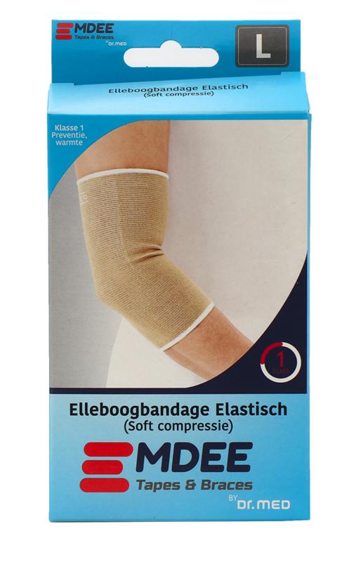Emdee Elastic support elleboog maat L huidskleur 1.00 Stuks