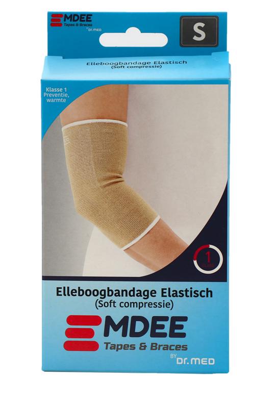 Emdee Elastic support elleboog maat S huidskleur 1.00 Stuks
