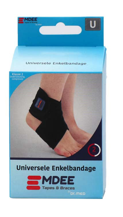 Emdee Enkel supportband zwart 1.00 Stuks