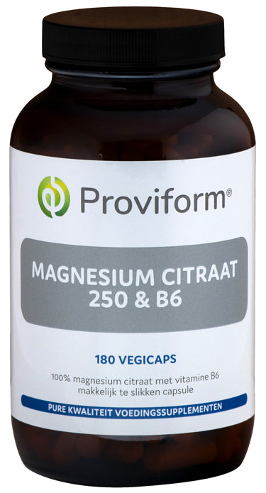 Proviform Magnesium citraat 250 & B6 180.00 Vegetarische capsules