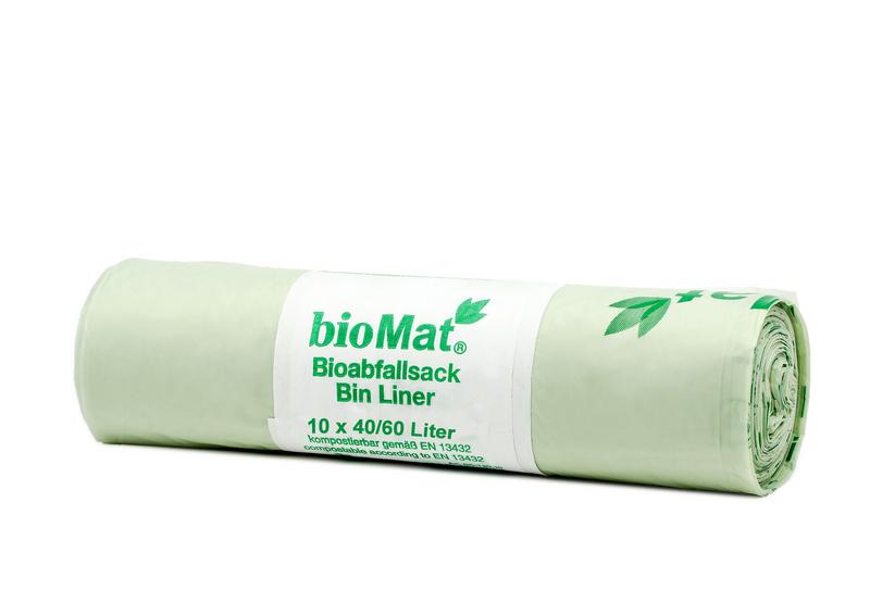Biomat Wastebag compostable 40/60 liter 10.00 Stuks