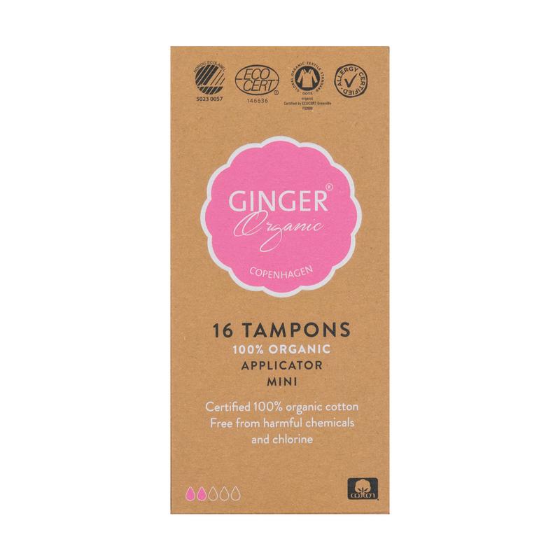 Ginger Organic Tampon mini met applicator 16.00 Stuks