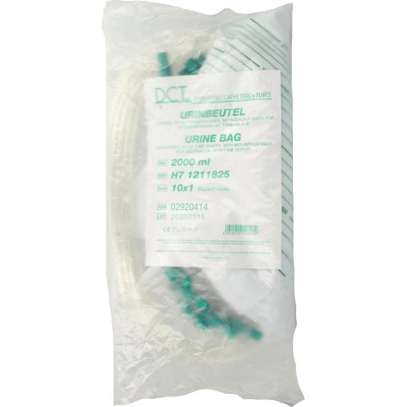 Mediware DCT Urinebedzak 2 liter + slang 90cm 10.00 Stuks