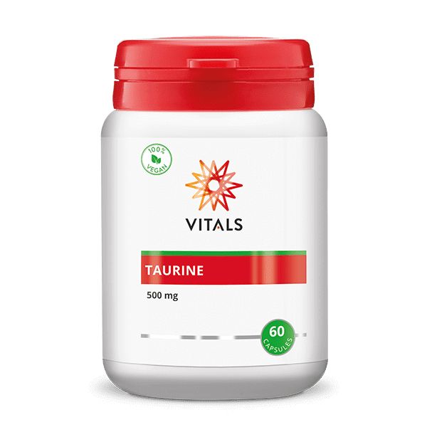 Vitals Taurine 500mg 60.00 Vegetarische capsules