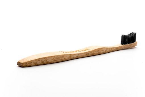 The Humble Co Tandenborstel bamboe adult zwart brush soft 1.00 Stuks