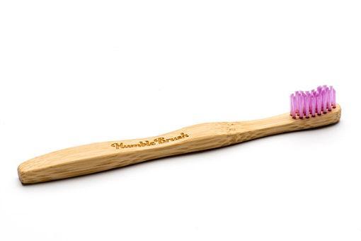 The Humble Co Tandenborstel bamboe kids roze brush soft 1.00 Stuks