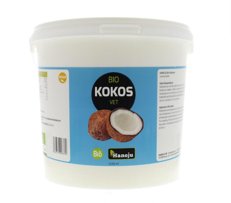 Hanoju Kokosolie geurloos bio 2500.00 Milliliter