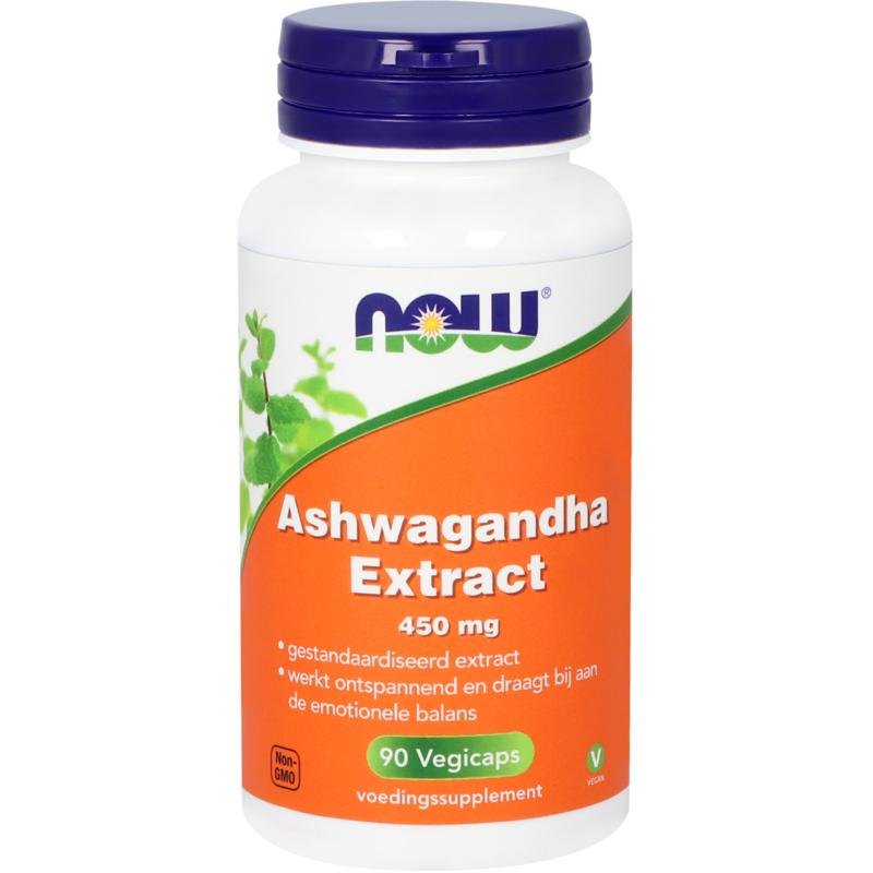 NOW Ashwagandha extract 450mg 90.00 Vegetarische capsules