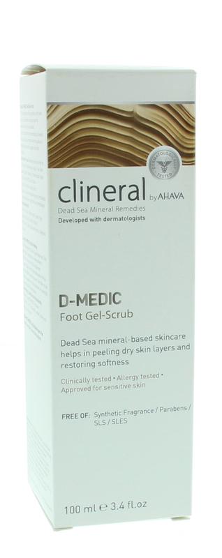 Ahava Clineral D-medic foot gel scrub  100.00 Milliliter
