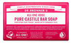 Dr Bronners Barsoap rose 140.00 Gram