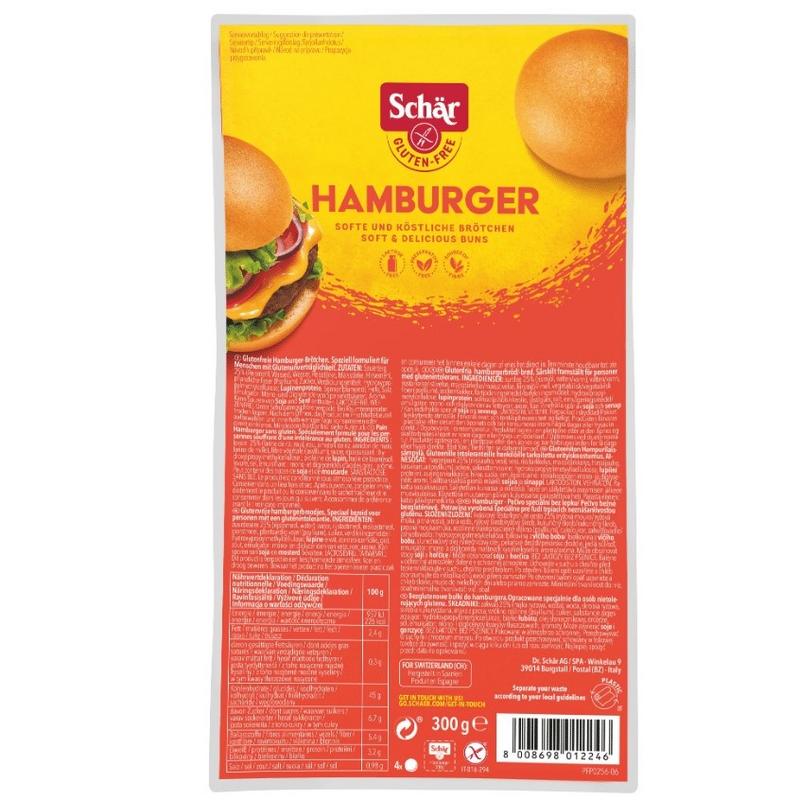 Schar Hamburgerbroodjes glutenvrij 4.00 Stuks
