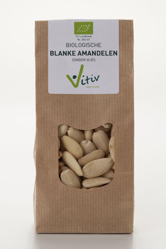 Vitiv Amandelen zonder vlies bio  1.00 Kilogram