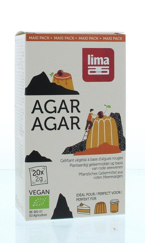 Lima Agar agar maxi pack 2 gram bio 20.00 Zakjes