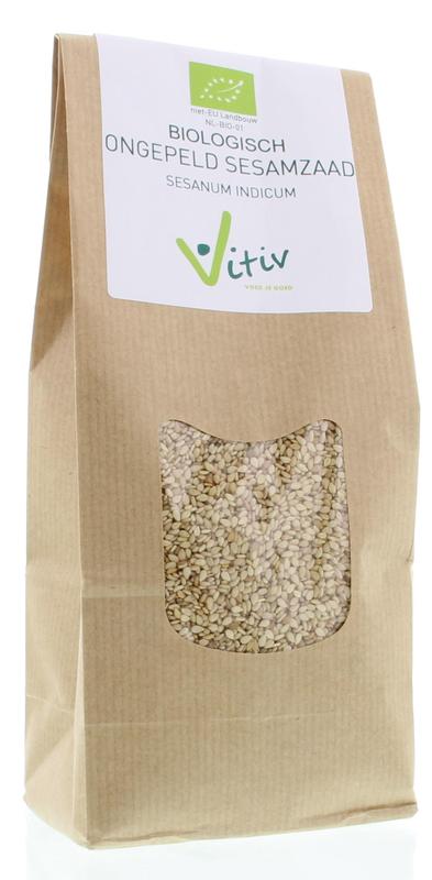 Vitiv Sesamzaad ongepeld bio 500.00 Gram