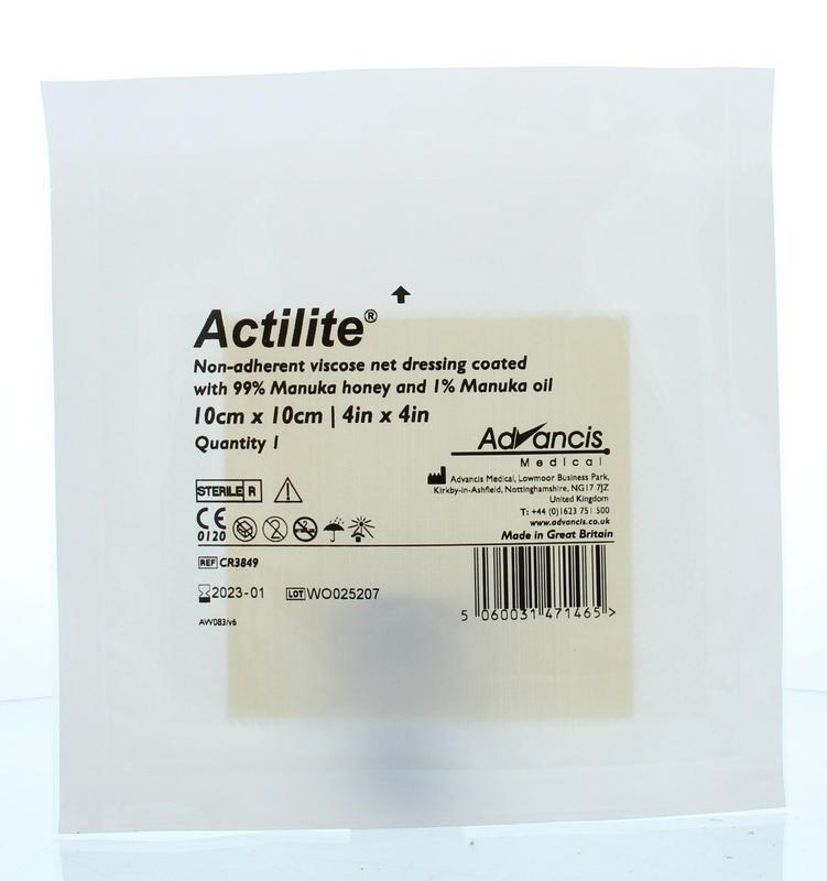 Advancis Actilite manuka non adhesive 10 x 10 1.00 Stuks
