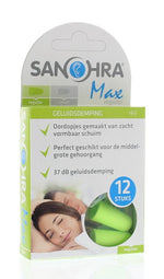 Sanohra Oordoppen foam herrie max regular volwassen 6.00 Paar