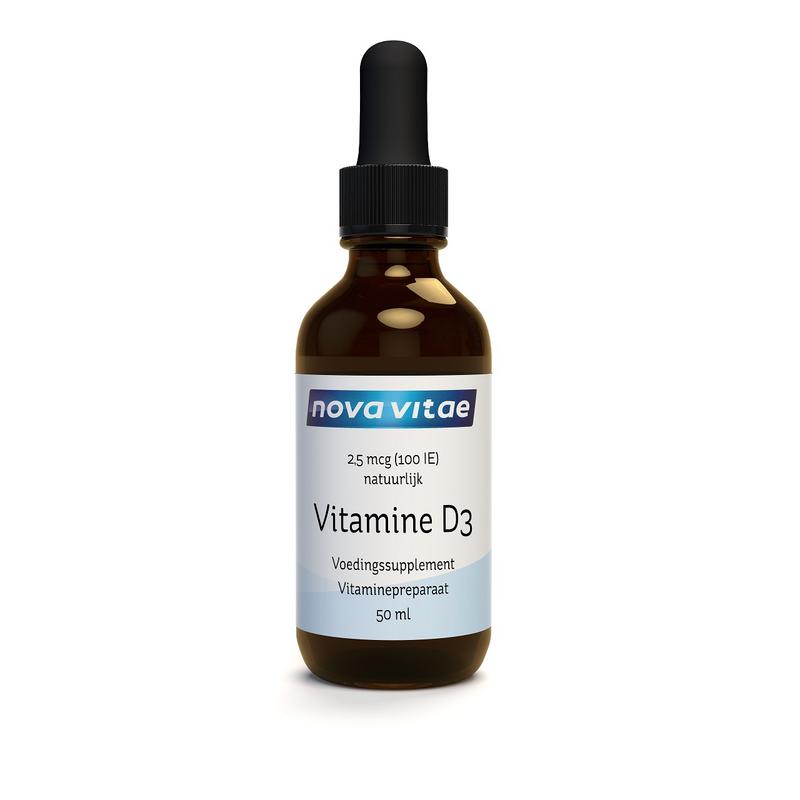 Nova Vitae Vitamine D3 100IU druppel 50.00 Milliliter