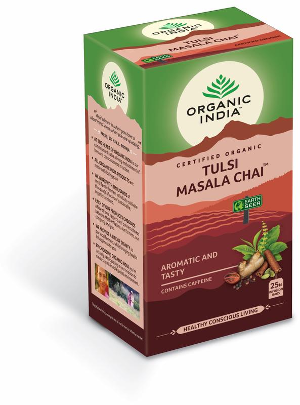 Organic India Tulsi masala chai thee bio 25.00 Zakjes