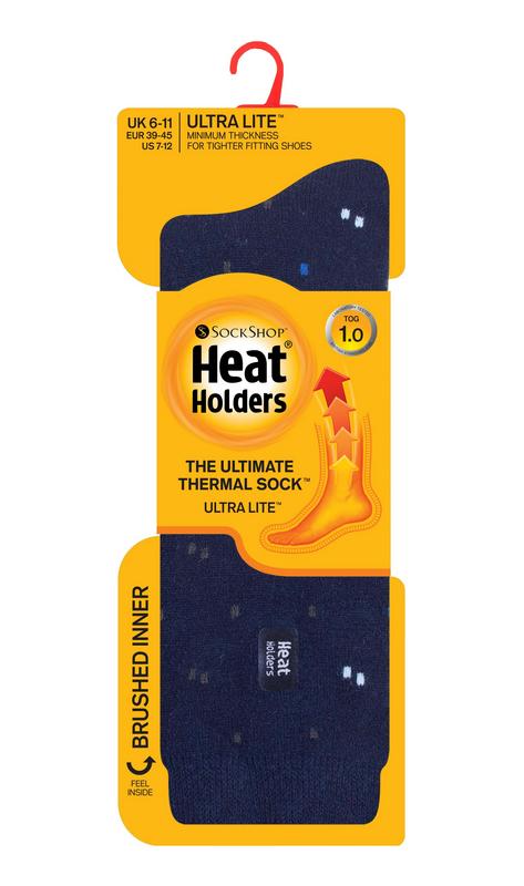 Heat Holders Mens ultra lite socks micro maat 6-11 navy 1.00 Paar