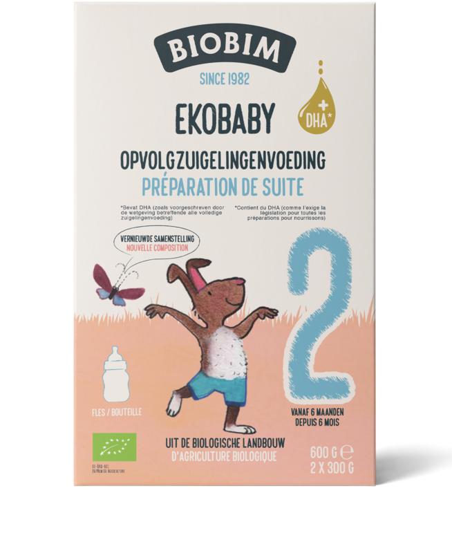 Biobim Ekobaby 2 opvolg zuigelingenvoeding 6+ maanden bio 600.00 Gram